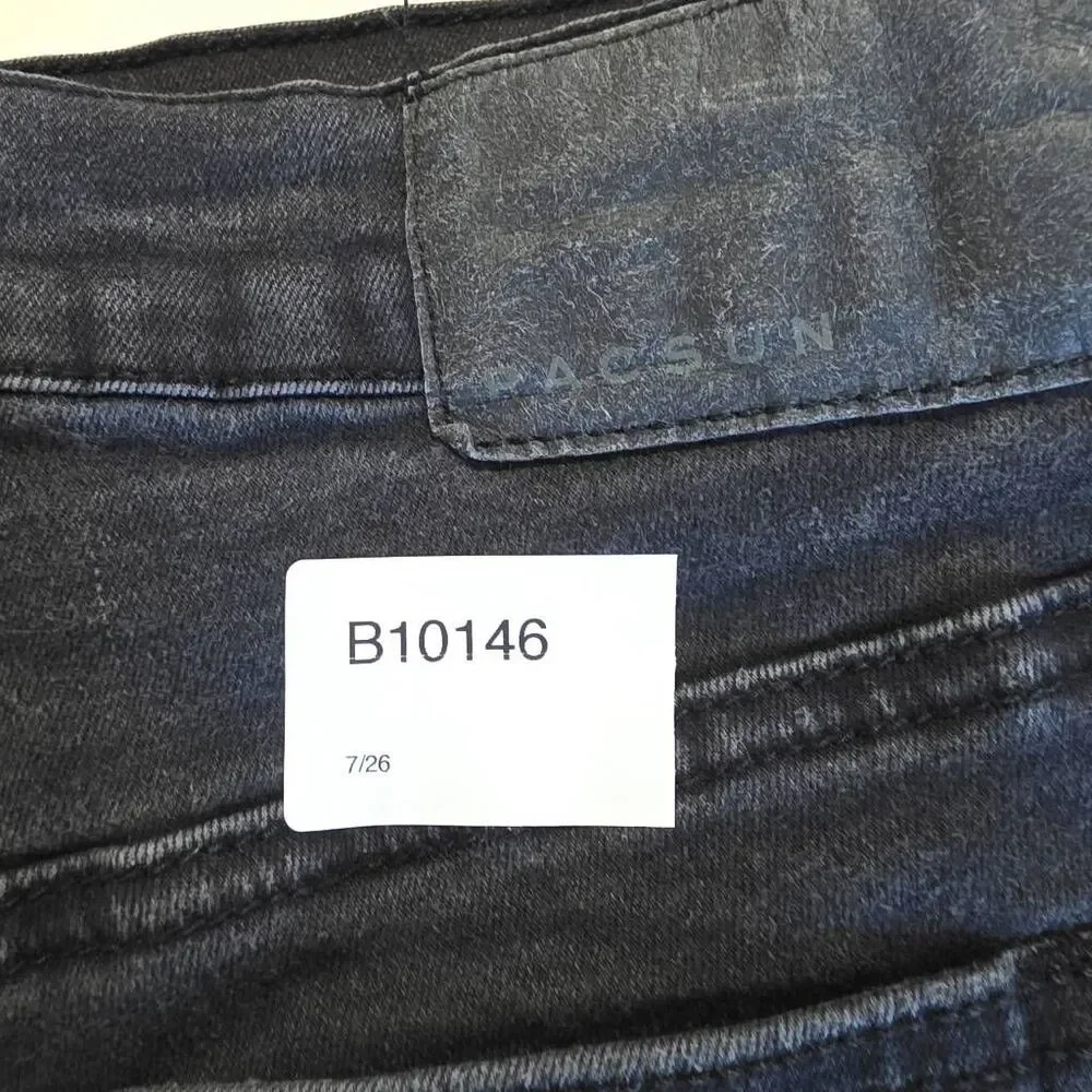 PacSun Stacked Skinny Jeans Men's 30x30 Black Stretch